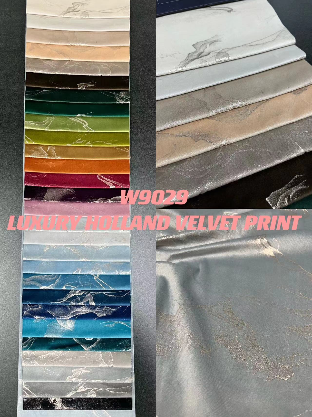 W9029 LÜKS HOLLANDA KADİFE BASKILI